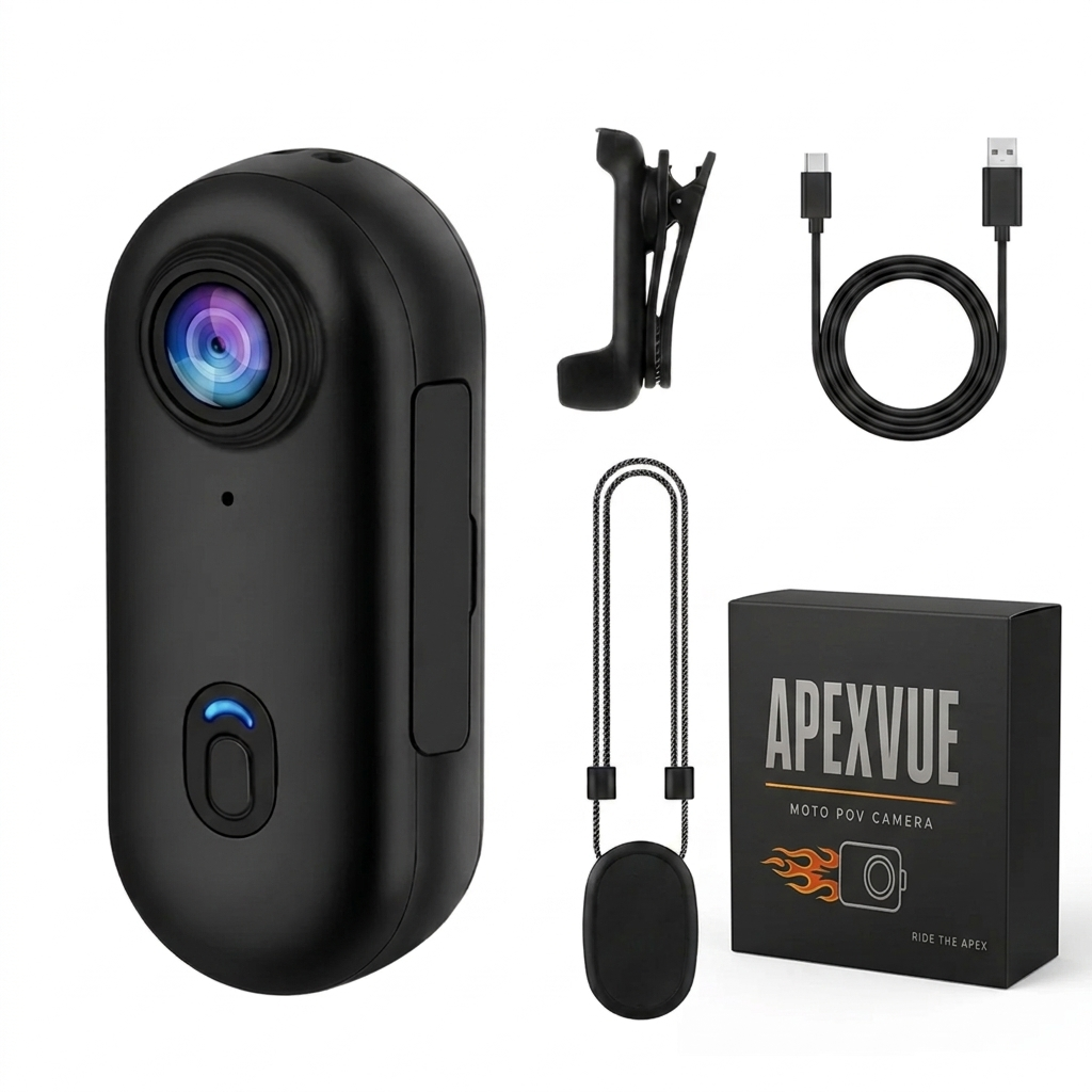 ApexVue POV Camera — 4K Chest Mount